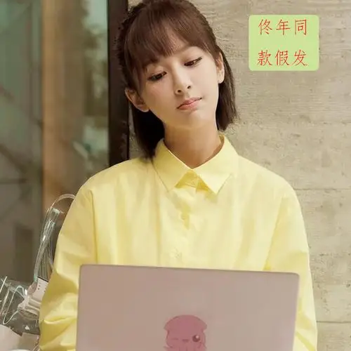 短发佟年杨紫同款假发网红圆脸bobo波波头发整顶假发