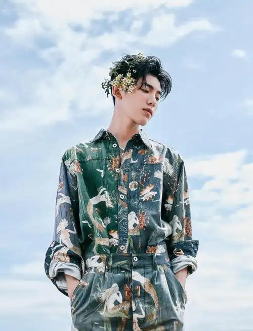 王子异夏日海岛清新帅气写真