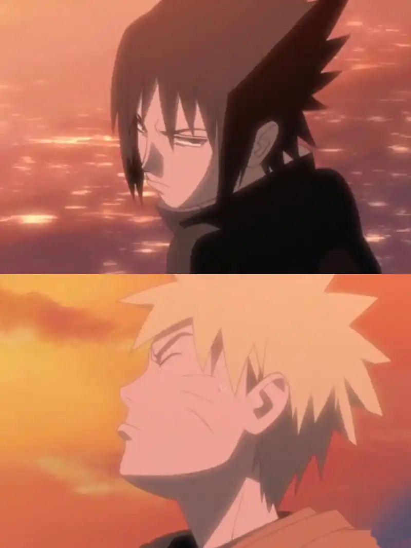 鸣人与佐助两人小时候就很不一般,一个单眼皮一个双眼皮