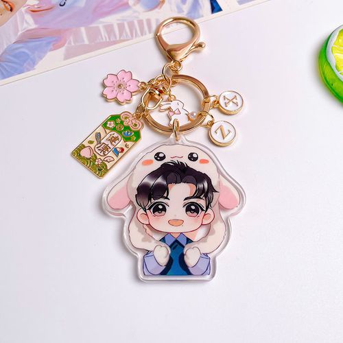 肖战周边 q版卡通应援双面亚克力高清钥匙扣书包包挂件小飞侠礼物