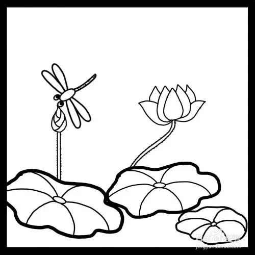 一年级小池简笔画