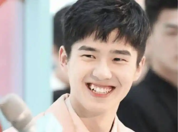 刘昊然笑起来非常具有感染力,笑跟不笑是完全不同的人,不笑的时候严肃