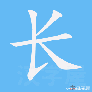 长的笔顺长字怎么写附笔顺动画