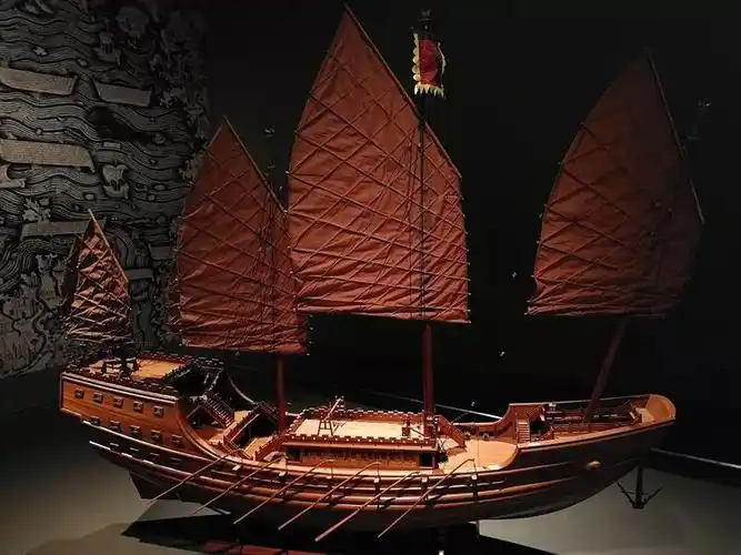 唐代中国帆船模型