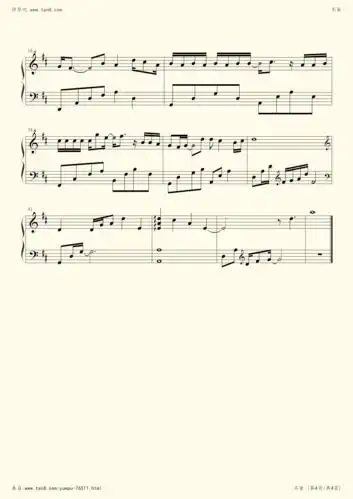 《不舍,钢琴谱》颜人中(五线谱 钢琴曲 指法)-弹吧|蛐蛐钢琴网