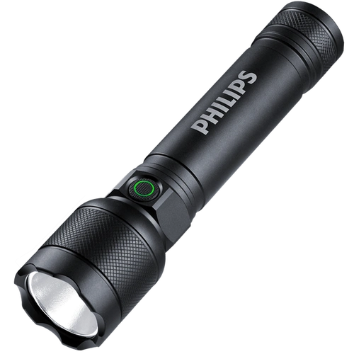 飞利浦philips手电筒强光远射typec充电式多功能迷你便携家用户外骑行