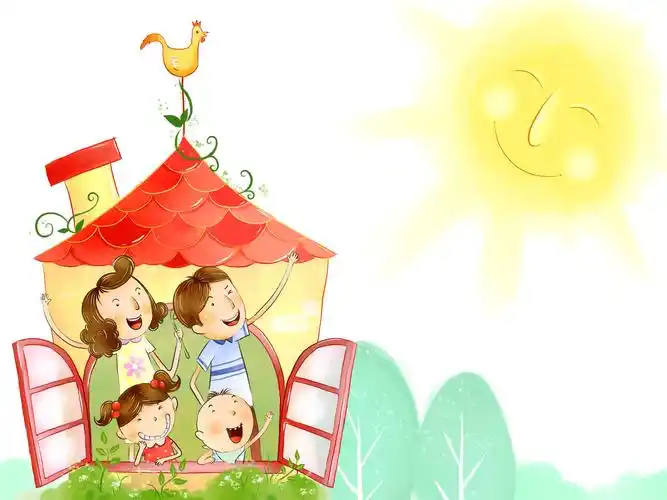 幸福家庭桌面壁纸