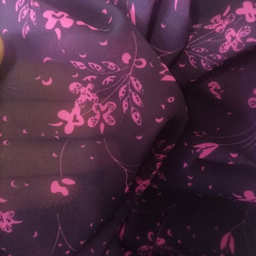 微透雪纺民族汉服春夏秋款女装连衣裙小碎花面料手感软垂感好布料