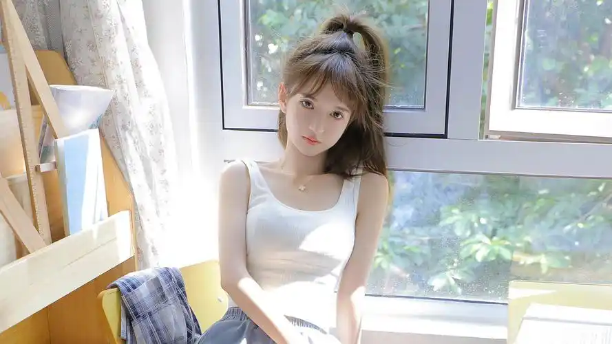 好看 阳光 居家 小清新 美女 壁纸高清大图预览1920x1080_美女壁纸