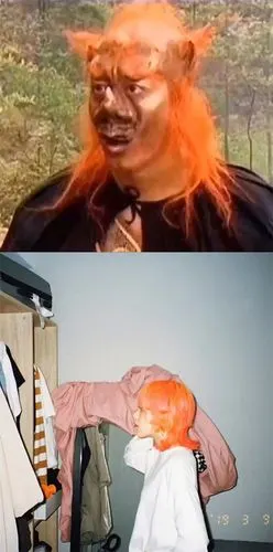 这不就是《西游记》里的小钻风的发色吗?