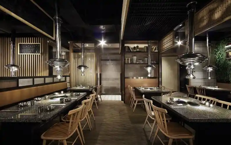 汉拿山韩式烤肉店设计案例二 - 维客网装修效果图