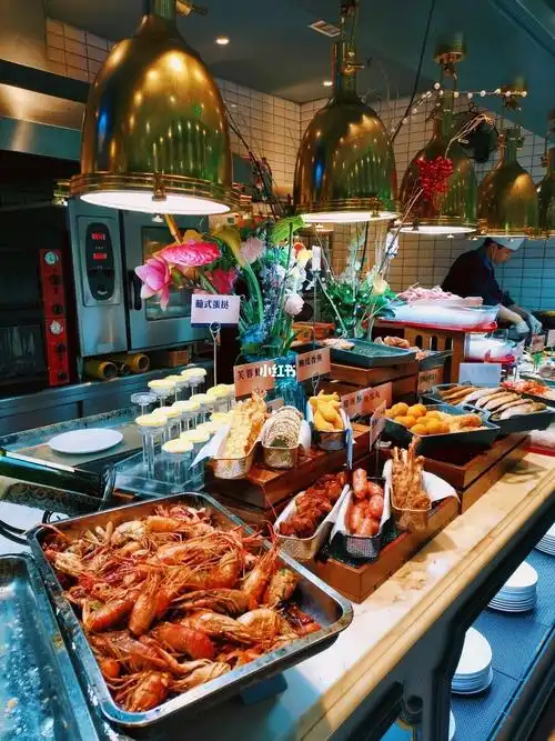 丰盛美味的海鲜自助大餐_海鲜_自助餐_美味_加州_渔纬港海鲜自助餐厅