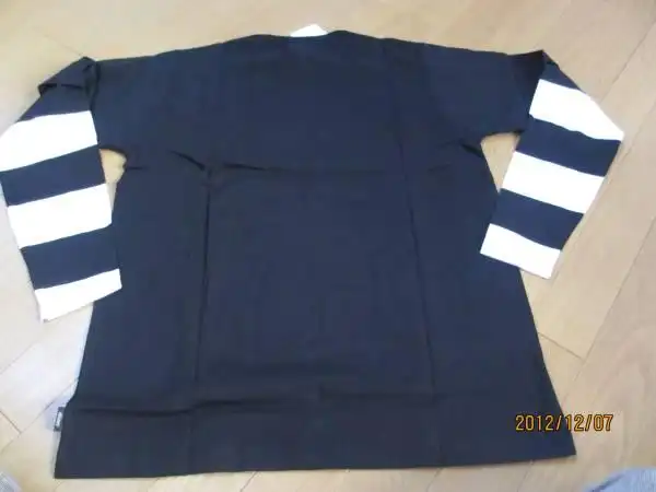 stussyレイヤード风袖ボーダーロンt黒l新品