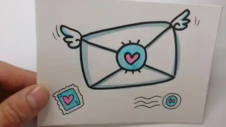 简笔画信封