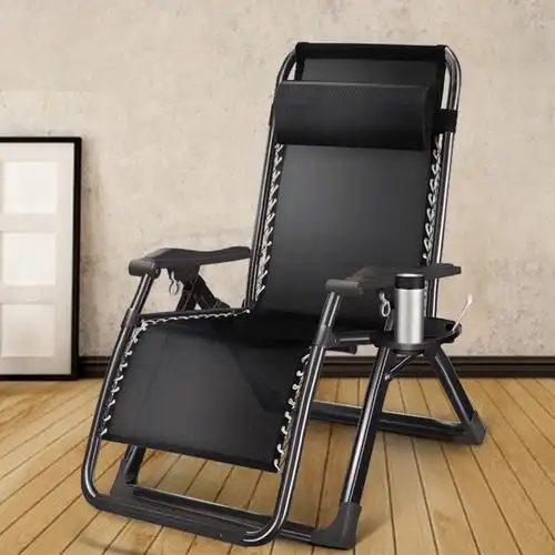 躺椅折叠椅子午休床椅午睡椅子办公室懒人靠背椅陪护家用沙滩靠椅