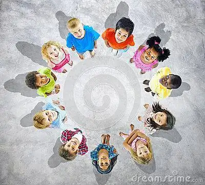 种族共融简笔画