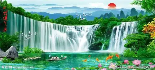 流水生财 财源滚滚