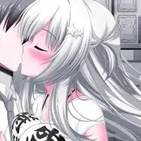 情侣接吻头像一对两张校园情侣