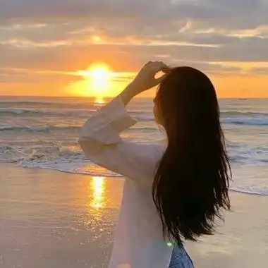 高级感背影头像女