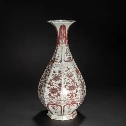 元代釉里红玉壶春