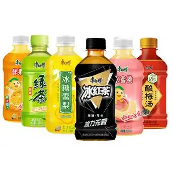 康师傅冰红茶鲜果橙饮料330ml瓶装茶饮料果汁饮料冰糖雪梨酸梅汤