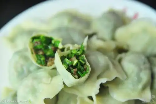 有喜欢吃韭菜饺子的大鳄同行吗[大笑]