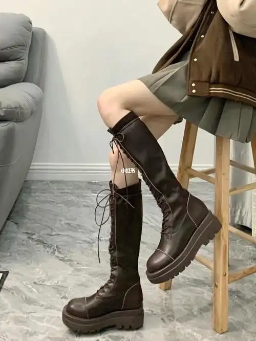小细腿也可以穿的棕色长靴就是说好看60