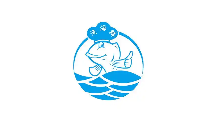 两组渔产logo鱼类logo海鲜logo渔海鲜logo设计