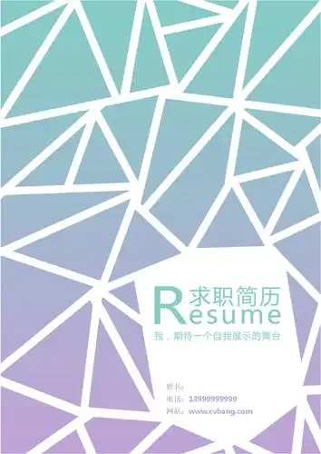 时尚大气个人求职简历封面 (330).doc