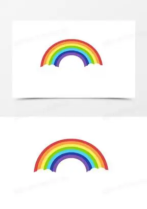 小彩虹图片图案可爱