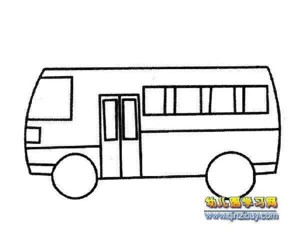 幼儿园小班车简笔画