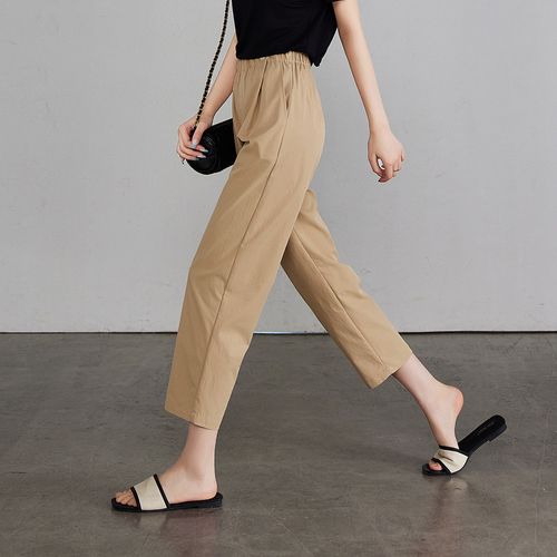 薄款透气松紧腰哈伦裤女夏清凉夏季休闲裤子女裤