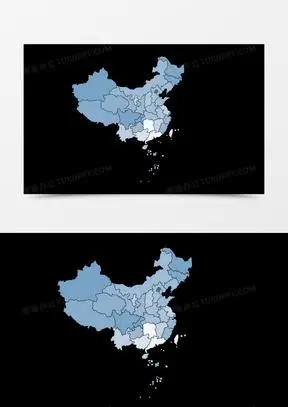 地图手绘设计3065简约色块中国地图素材设计2324疫情之手绘正能量手势