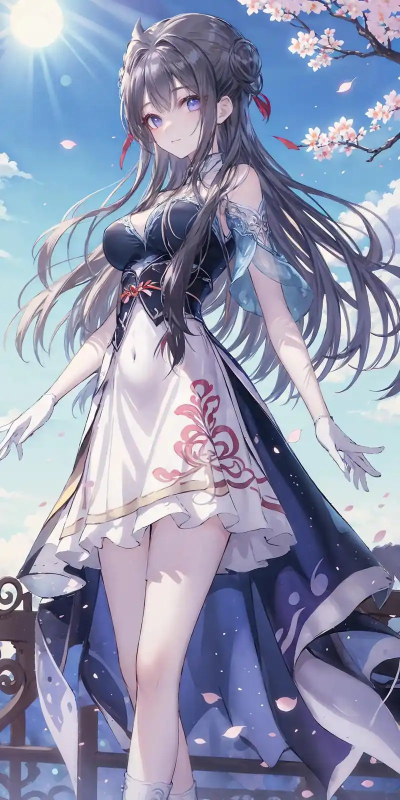 二次元焰灵姬壁纸无水印.#这腿又长又白又细 #神图璧纸 #抖 - 抖音