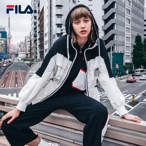 fila fusion 斐乐女运动外套2020秋冬新款毛呢棒球服羊毛外套