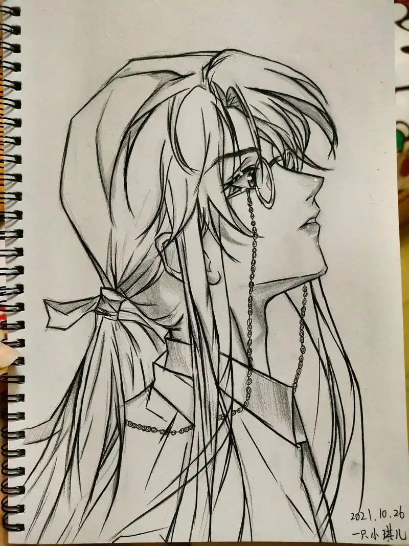 不健全关系 #滕瑞雨 #临摹   之前画的的雨总