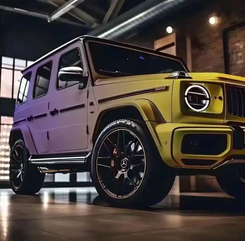 你见过这么仙气的大g吗?奔驰大g改色柠檬紫雾,以柠檬的清新 - 抖音