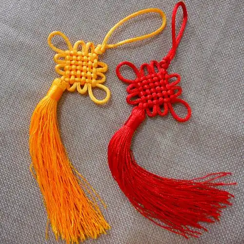 6盘结小号中国结 国产普通5号线手工编织 小挂件 新年挂饰 礼品