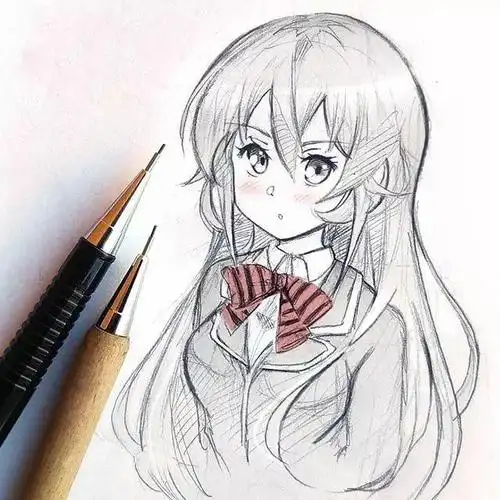 适合新手画的小清新二次元动漫美少女线条迷人看了就会会爱上