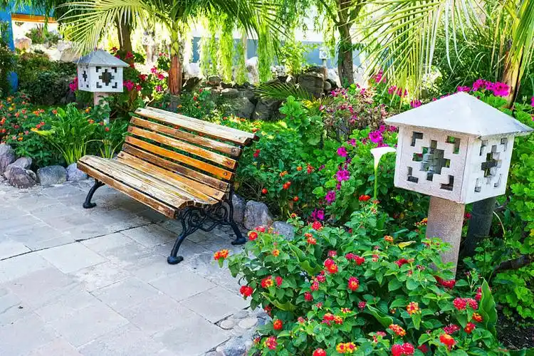 漂亮,花园,风景,晴朗,夏天_高清图片_全景视觉