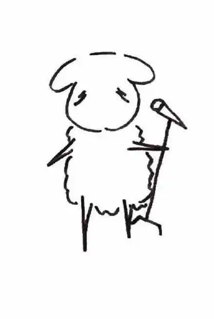 易烊千玺一只羊简笔画