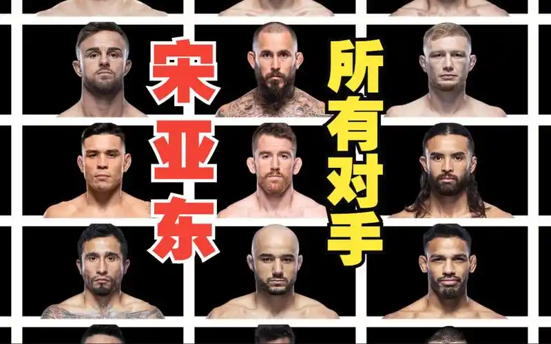 宋亚东在ufc的所有对手