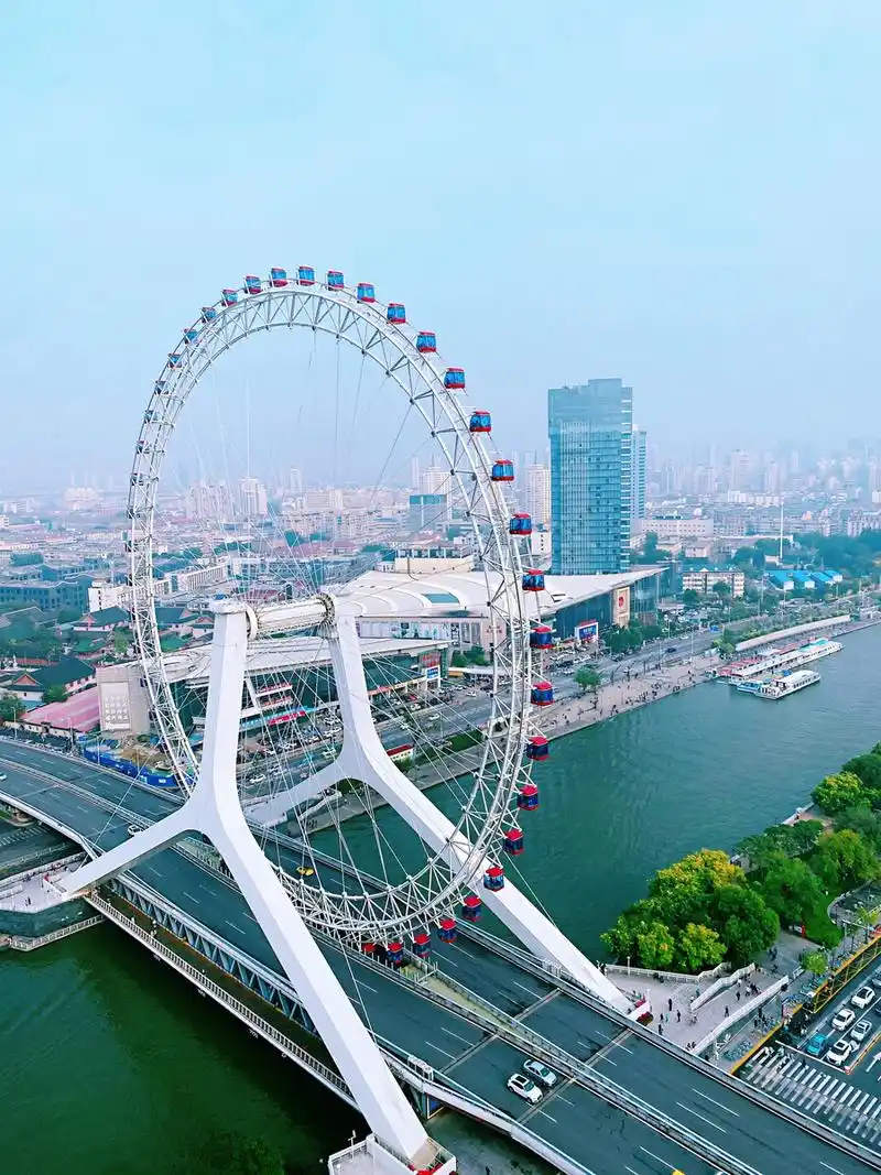 天津之眼摩天轮,怎么游玩才能值得,看天津城市的风景和游玩双收