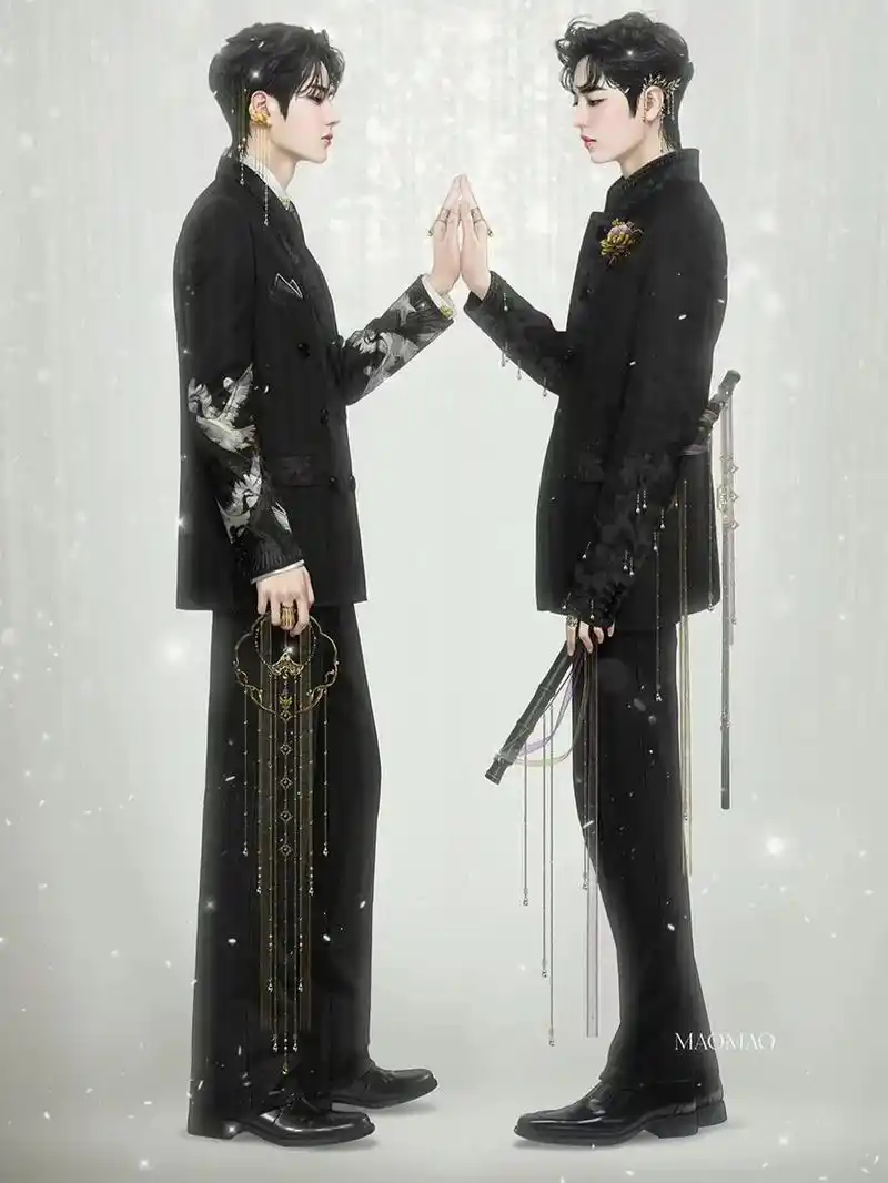 婚纱照,已代入#博君一肖 #肖战 #王一博#bxg @dou - 抖音