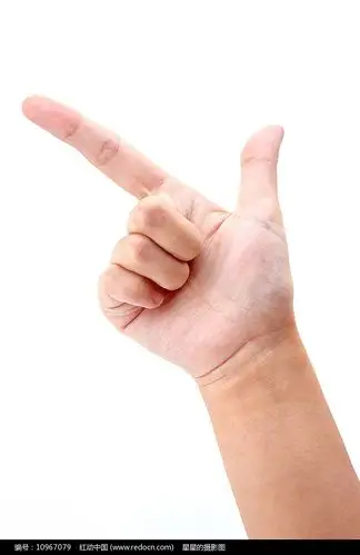 手势表示数字8