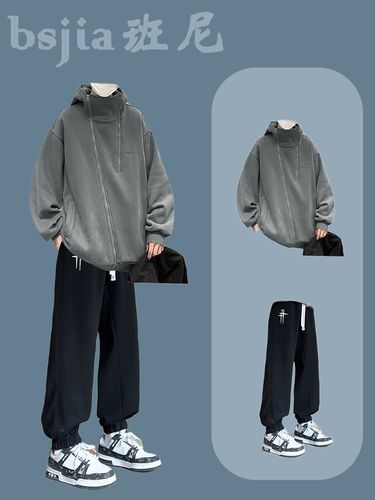 穿搭韩系潮流帅气休闲简约外套搭配早春穿搭套装男男生春季