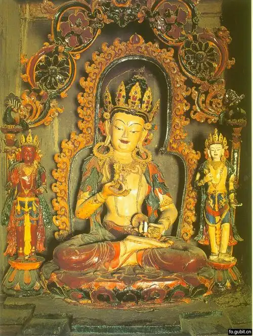 明代西藏泥塑彩绘金刚萨埵(西藏江孜白居寺)