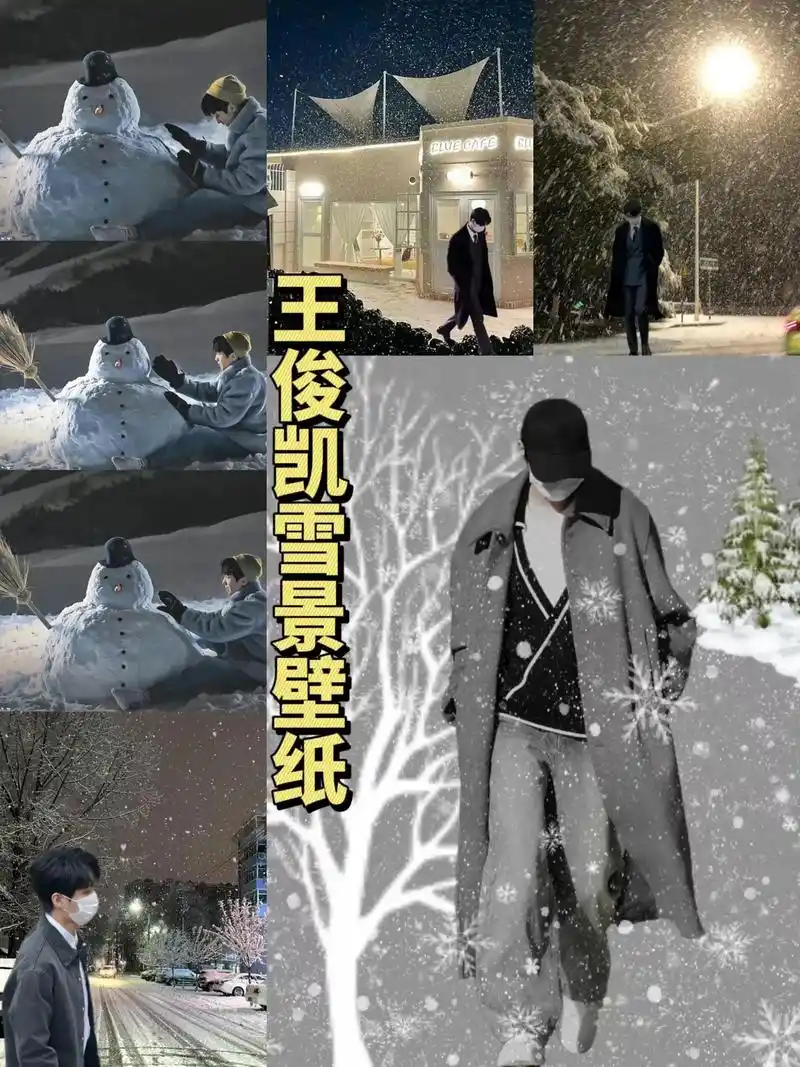 王俊凯冬日氛围感壁纸#你的城市下雪了吗 #王俊凯 #王俊凯封 - 抖音