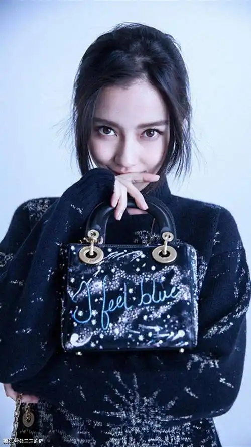 angelababy高冷大片性感黑色复古twingirls高跟鞋