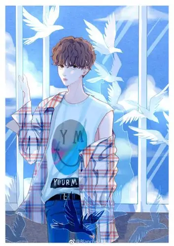 蔡徐坤手绘壁纸头像